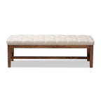Banc contemporain en tissu d'ameublement