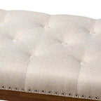 Banc contemporain en tissu d'ameublement