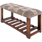 Banc capitonné bohème moderne