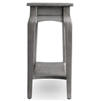 Table d'appoint étroite en bois gris