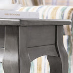 Table d'appoint étroite en bois gris