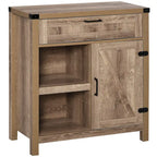 Buffet de rangement rustique avec portes coulissantes/Meuble de salle à manger et de cuisine moderne style ferme