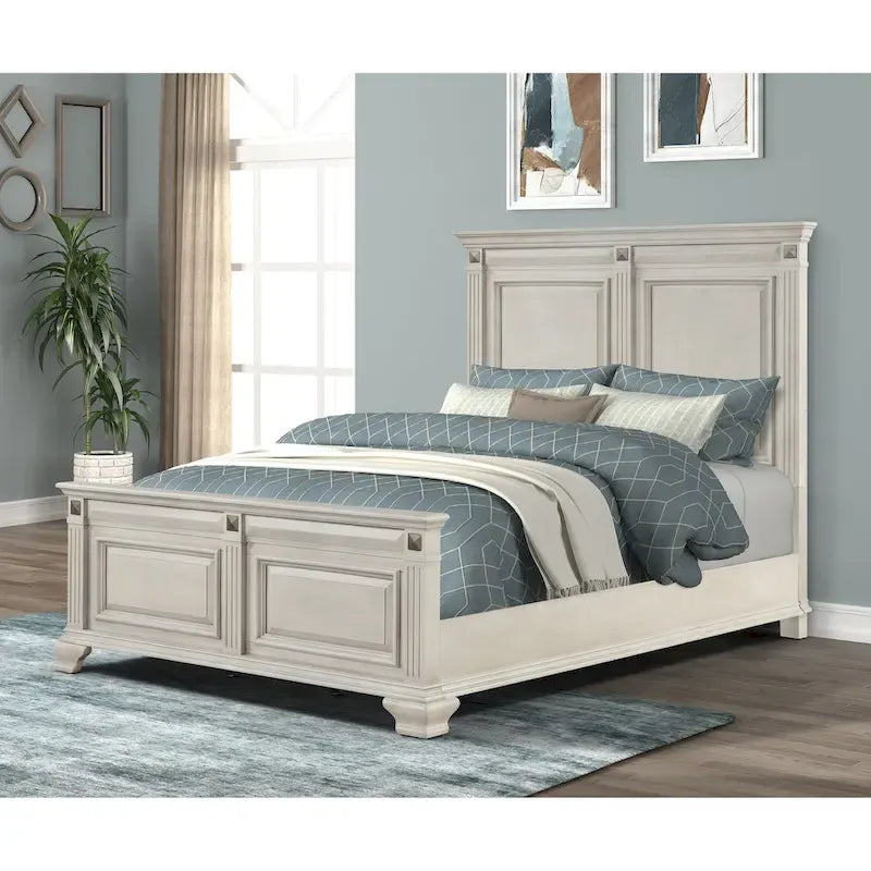 Table de chevet 1 tiroir en bois blanc et marron ébréché
