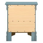 Table de chevet traditionnelle en bois à 2 tiroirs