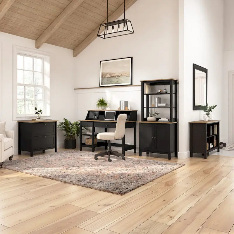Bureau informatique Mayfield 54W avec organiseur de bureau