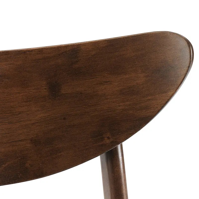 Chaises de salle à manger en bois Landon avec siège rembourré - 33.25H x19.75W x 19.75D