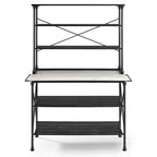 Îlot de cuisine et armoire de rangement industriels français