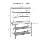 Îlot de cuisine et armoire de rangement industriels français