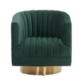 Fauteuil club pivotant capitonné - 28 L x 31 P x 30 H