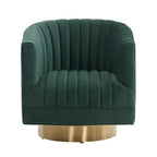Fauteuil club pivotant capitonné - 28 L x 31 P x 30 H