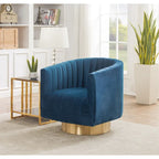 Fauteuil club pivotant capitonné - 28 L x 31 P x 30 H
