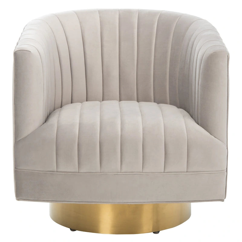 Fauteuil club pivotant capitonné - 28 L x 31 P x 30 H