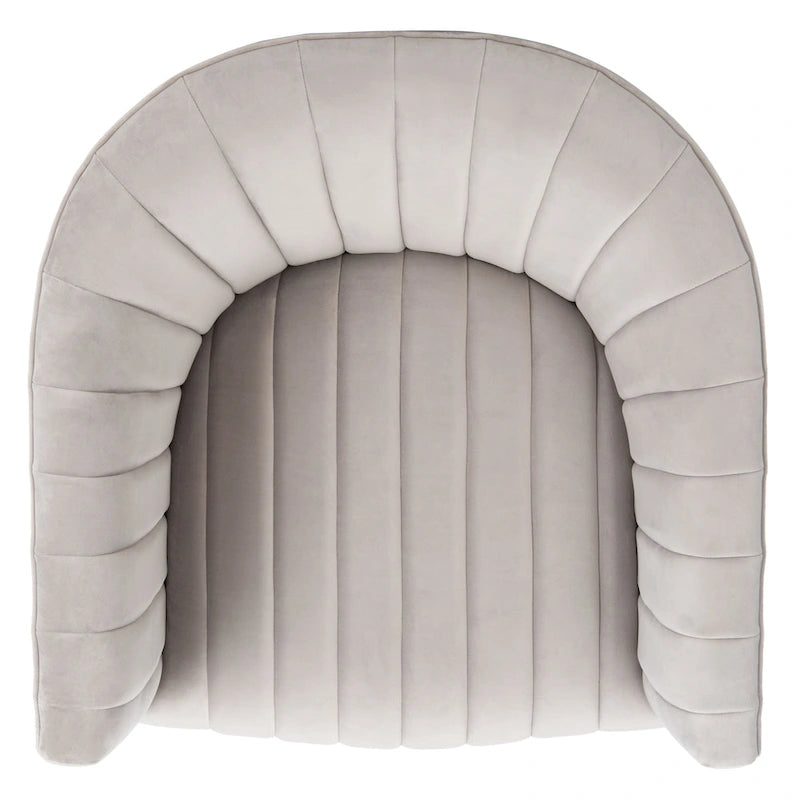 Fauteuil club pivotant capitonné - 28 L x 31 P x 30 H