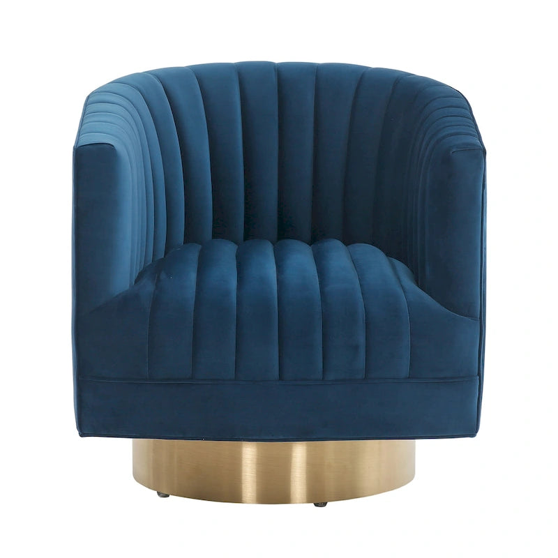 Fauteuil club pivotant capitonné - 28 L x 31 P x 30 H