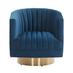 Fauteuil club pivotant capitonné - 28 L x 31 P x 30 H