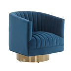 Fauteuil club pivotant capitonné - 28 L x 31 P x 30 H