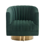 Fauteuil club pivotant capitonné - 28 L x 31 P x 30 H