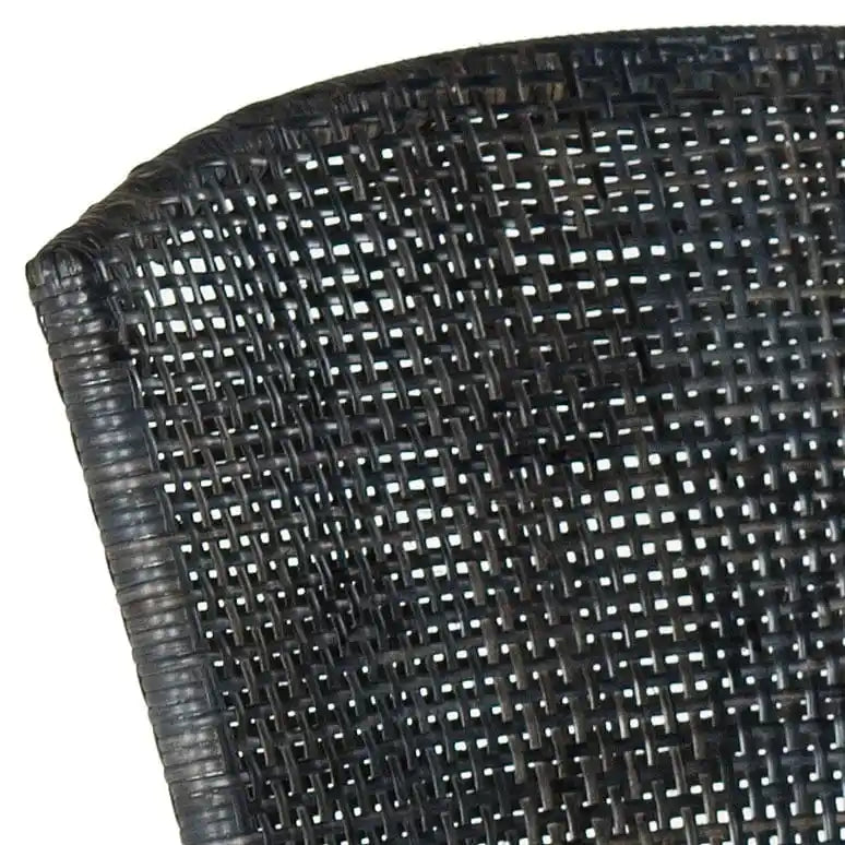 Chaise de salle à manger avec cadre en métal noir