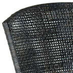 Chaise de salle à manger avec cadre en métal noir