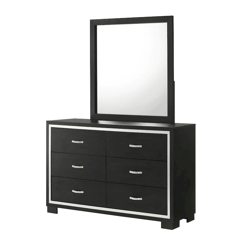 Ensemble de chambre à coucher en velours noir capitonné