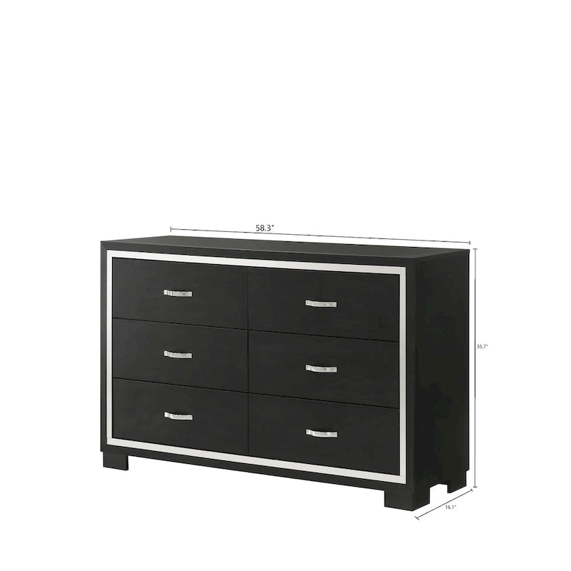 Ensemble de chambre à coucher en velours noir capitonné
