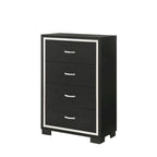 Ensemble de chambre à coucher en velours noir capitonné