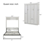Lit mural Murphy avec armoire – Lit gain de place