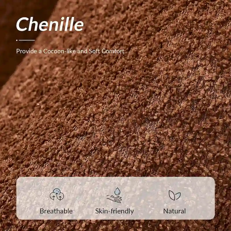 Fauteuil moderne en bouclette avec pieds en métal