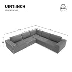 Canapé d'angle modulable, Canapé de sol, Meuble rembourré