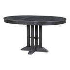 Table à manger de ferme Table ronde extensible pour la cuisine, la salle à manger