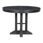Table à manger de ferme Table ronde extensible pour la cuisine, la salle à manger