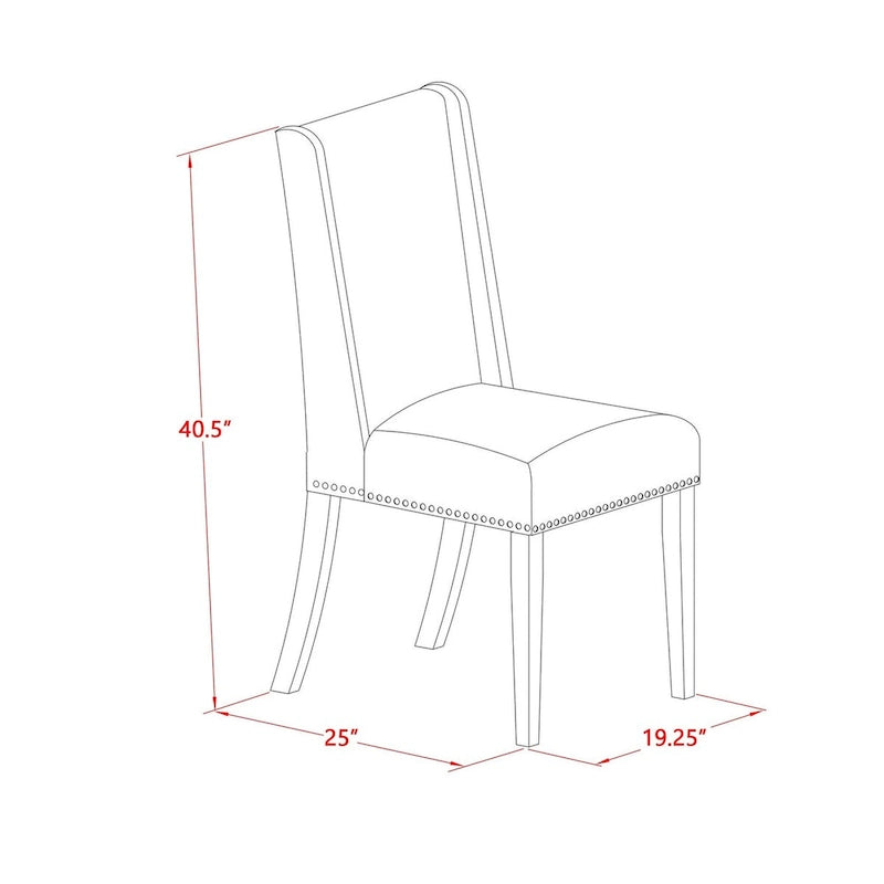 Table à manger ovale et 8 chaises Parsons en lin crème, Blanc lin