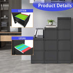 Classeur métallique vertical à 4 tiroirs avec serrure pour bureau à domicile