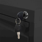 Classeur métallique vertical à 4 tiroirs avec serrure pour bureau à domicile