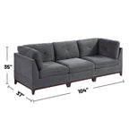 Canapé modulaire Chenille