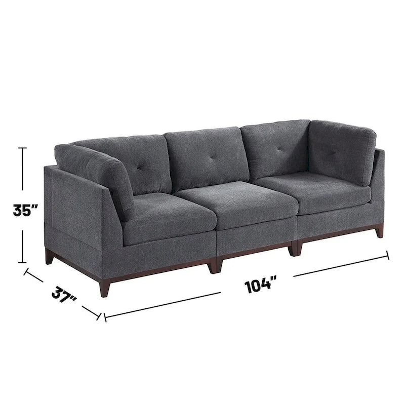 Canapé modulaire Chenille