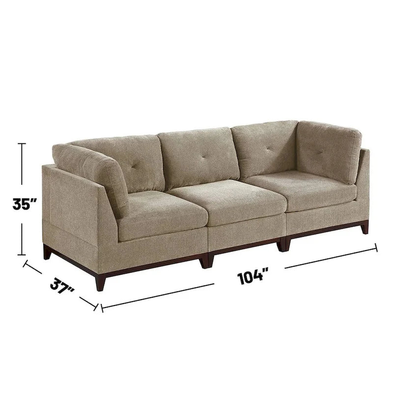 Canapé modulaire Chenille