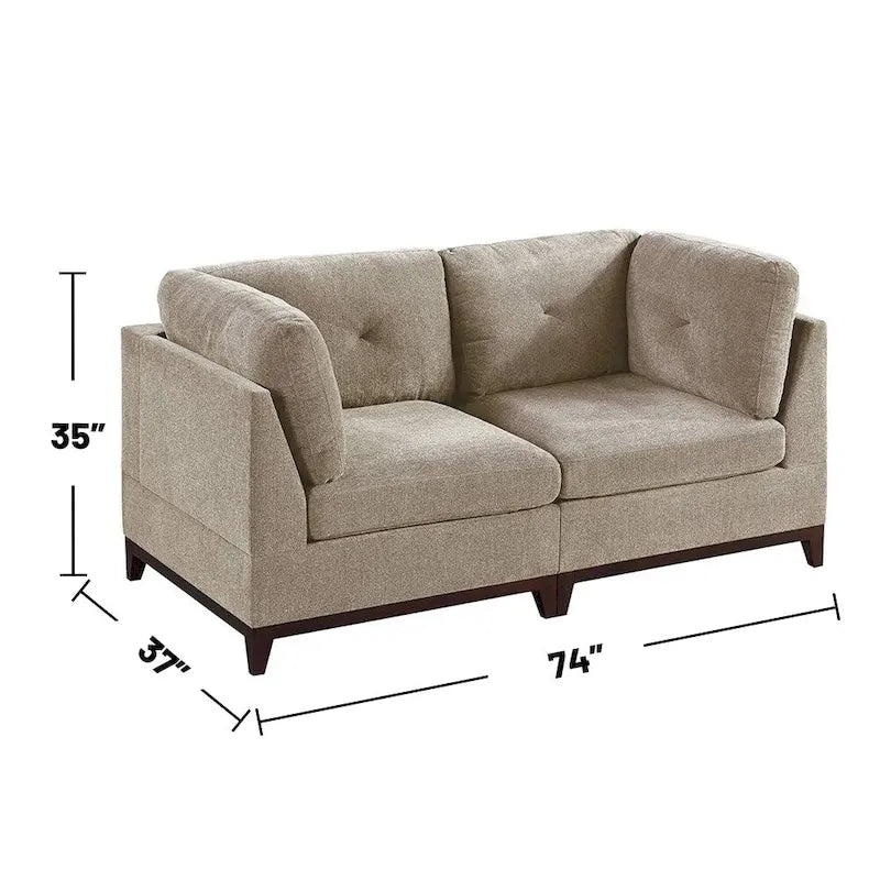 Canapé modulaire Chenille