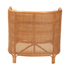 Fauteuil d'appoint en rotin clair bohème